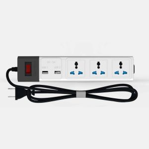 Ổ Cắm Điện Tích Hợp Cổng Xạc USB Dây Kéo Dài Rạng Đông OC02.USB 3C-5M-10A