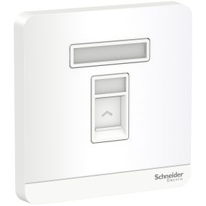 Bộ Ổ Cắm Mạng Cat5e Đơn Schneider E8331RJS5_WE_G19