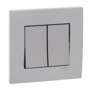 Mặt 2 Công Tắc 1 Chiều Schneider KB31_1_AS_G19