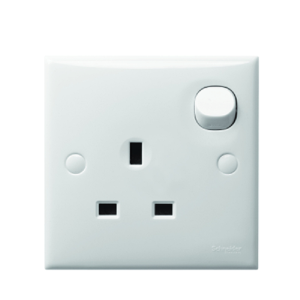 Ổ Cắm Đơn 3 Chấu Có Công Tắc Schneider E15R_WE_G19