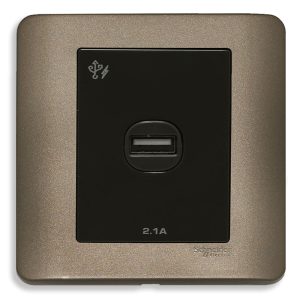 Ổ Sạc USB Đơn Schneider E8431USB_SZ_G19
