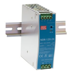 Bộ Nguồn Driver Cài Ray Meanwell 12VDC 5A NDR-120-12