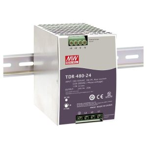Bộ Nguồn Driver Cài Ray Meanwell 24VDC 20A TDR-480-24