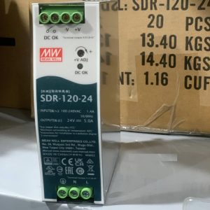 Bộ Nguồn Driver Cài Ray Meanwell 24VDC 5A SDR-120-24