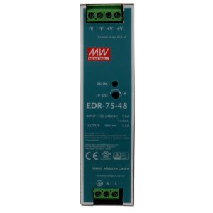 Bộ Nguồn Driver Cài Ray Meanwell 48VDC 1.6A EDR-75-48