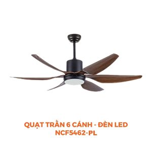 Quạt Trần Giả Vân Gỗ 6 Cánh 1.4m Nanoco 69W NCF5462-PL