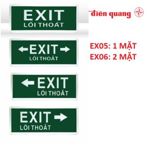 Đèn Thoát Hiểm Exit Điện Quang EX05 EX06