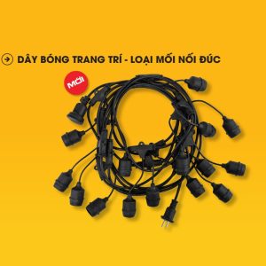 Dây Đúc Đuôi Đèn Liền Trang Trí 5M 10M 15M Sopoka DD
