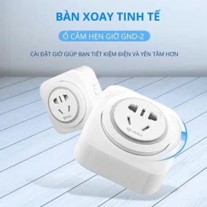Ổ Cắm Điện 2 Chấu Có Hẹn Giờ Tắt Gongniu Bull GND-2