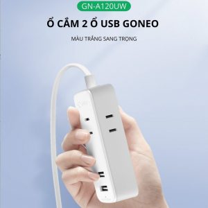Ổ Cắm Điện Tích Hợp Xạc Cổng USB Và Cổng Xạc Nhanh Type C GN-A120UW