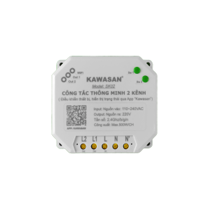 Công Tắc Bật Tắt 2 Thiết Bị Từ Xa Qua Wifi Trên App Điện Thoại SK02