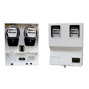 Tủ Điện Chứa 2 Đồng Hồ Công Tơ Điện 1P Ngoài Trời KCM-2SM