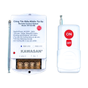 Bộ Điều Khiển Bật Tắt Thiết Bị Điện Từ Xa Bằng Remote RF15D-R