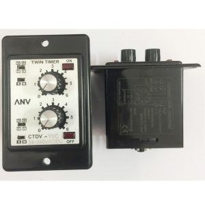 Rờ Le Thời Gian Hẹn Giờ Timer Đôi Gắn Mặt Tủ Điện ANV CTDV-YV