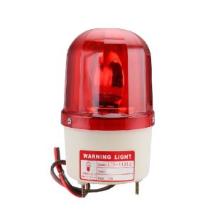 Đèn Quay Cảnh Báo Đỏ Lá Có Còi 220V LTE-1101J
