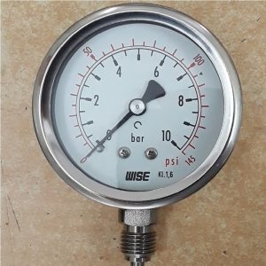 Đồng Hồ Đo Áp Suất Wise P255 63A 0-10Bar