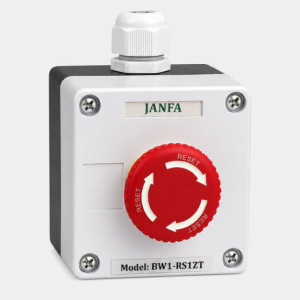 Bộ Hộp Nút Nhấn 1 Lỗ Trắng Button Reset 72x78x85mm BW1-RS1ZT