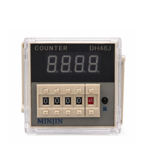 Bộ Đếm Số Counter Cơ Lắp Mặt Tủ Điện Minjin DH48J