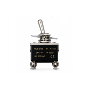 Công Tắc Gạt Sắt 4 Chân 2 Vị Trí 15A 250V Minjin MJ521B