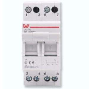 MCB Đảo Chiều Từ Lưới Điện Sang Máy Phát Điện LW219G-2P