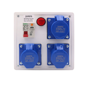 Hộp Nguồn Điện Thi Công 1 Pha 3 Ổ Cắm Janfa HN313JF-JF32