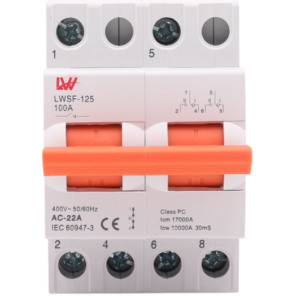 MCB Đảo Chiều Từ Lưới Điện Sang Máy Phát Điện LWSF-125-2P