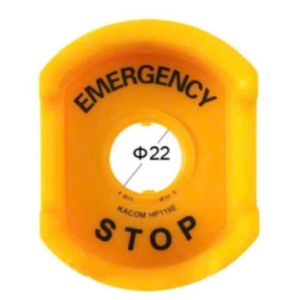 Nhãn C1 Bảo Vệ Nút Dừng Khẩn Cấp E-Stop Phi 22 C1E-S22