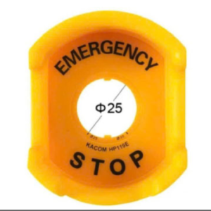 Nhãn C1 Bảo Vệ Nút Dừng Khẩn Cấp E-Stop Phi 25 C1E-S25