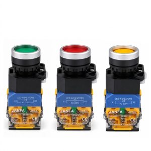 Nút Nhấn Giữ Button Đèn Nhấn Dính Tủ Điện Phi 22 JF38-11DK