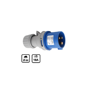 Phích Cắm Điện Công Nghiệp Minjin 2P+E 16A IP44 MJ-013