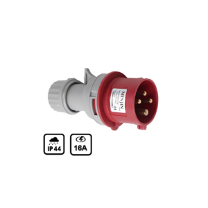 Phích Cắm Điện Công Nghiệp Minjin 3P+E 16A IP44 MJ-014