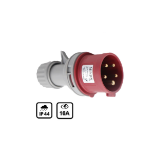 Phích Cắm Điện Công Nghiệp Minjin 3P+N+E 16A IP44 MJ-015