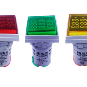 Đèn Báo Hiển Thị Volt Ampe Hz Tủ Điện Dạng Vuông MJ16-22FVAHZ
