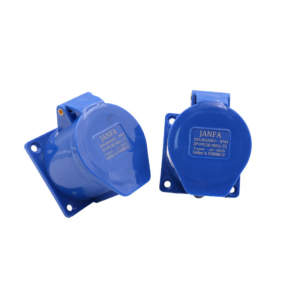 Ổ Cắm Điện Công Nghiệp Gắn Âm Janfa 32A 3P IP44 JF-323