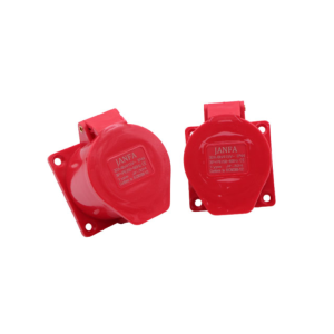Ổ Cắm Điện Công Nghiệp Gắn Âm Janfa 32A 4P IP44 JF-324