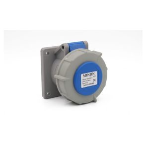 Ổ Cắm Điện Công Nghiệp Gắn Âm Minjin 16A 3P IP67 MJ-3132