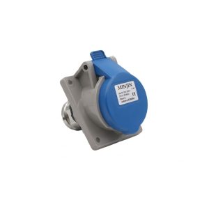 Ổ Cắm Điện Công Nghiệp Loại Nghiêng Gắn Âm Minjin 16A 3P IP44 MJ-413