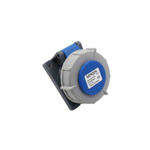 Ổ Cắm Điện Công Nghiệp Loại Nghiêng Gắn Âm Minjin 16A 3P IP67 MJ-4132