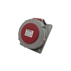 Ổ Cắm Điện Công Nghiệp Loại Nghiêng Gắn Âm Minjin 16A 5P IP67 MJ-4152