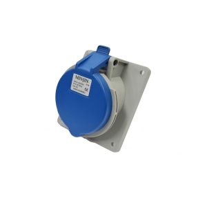 Ổ Cắm Điện Công Nghiệp Loại Nghiêng Gắn Âm Minjin 32A 3P IP44 MJ-423